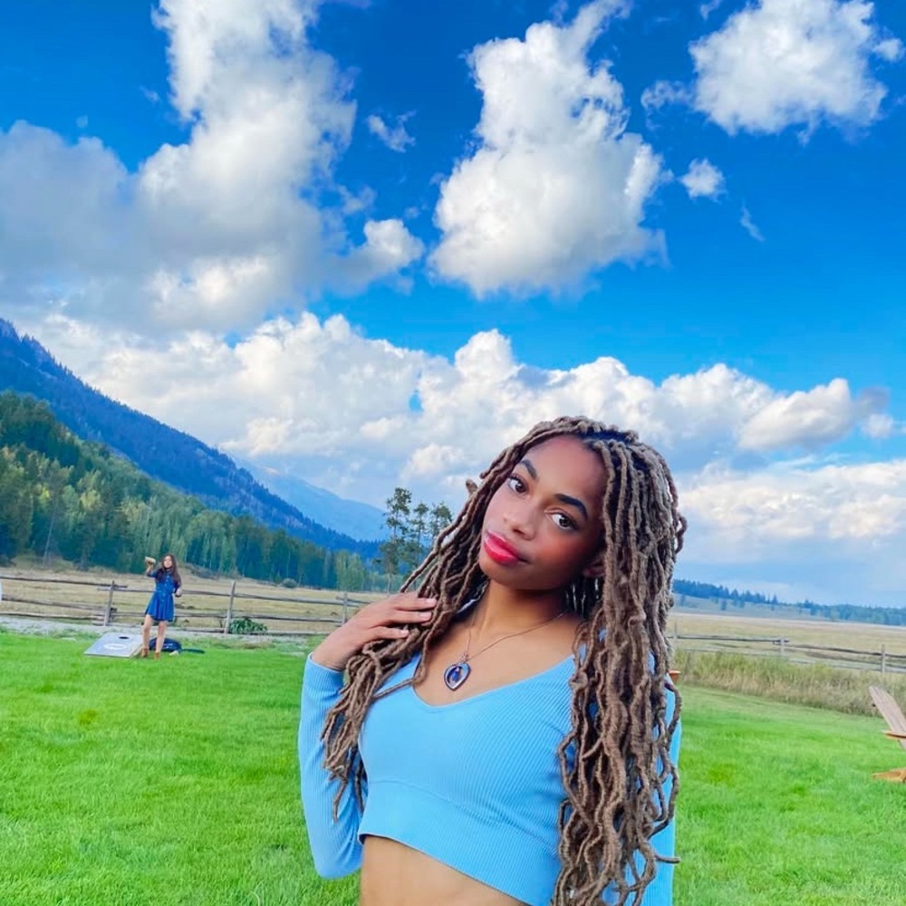 Garage Light Blue Crop Top